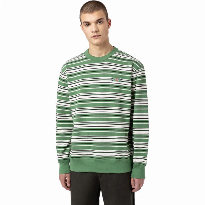 Dickies Westover Stripe Sweatshirt - Dark Ivy