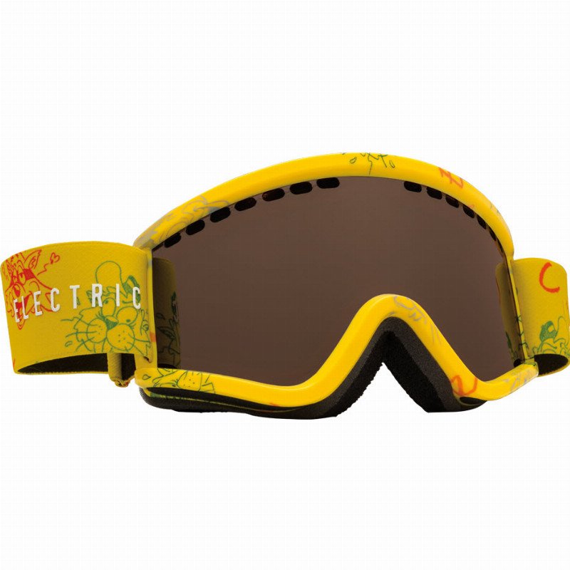 Electric EGV.K SNOWBOARD SKI GOGGLES 2016 CARTOON YELLOW BRONZE LENS