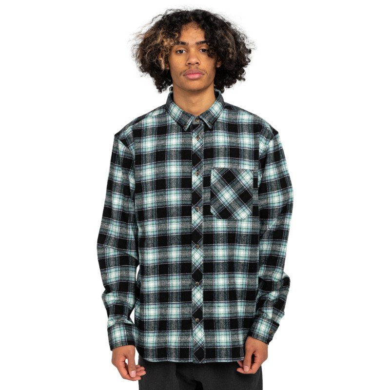 Element Lumber Classic Flannel Shirt - Black & Mineral