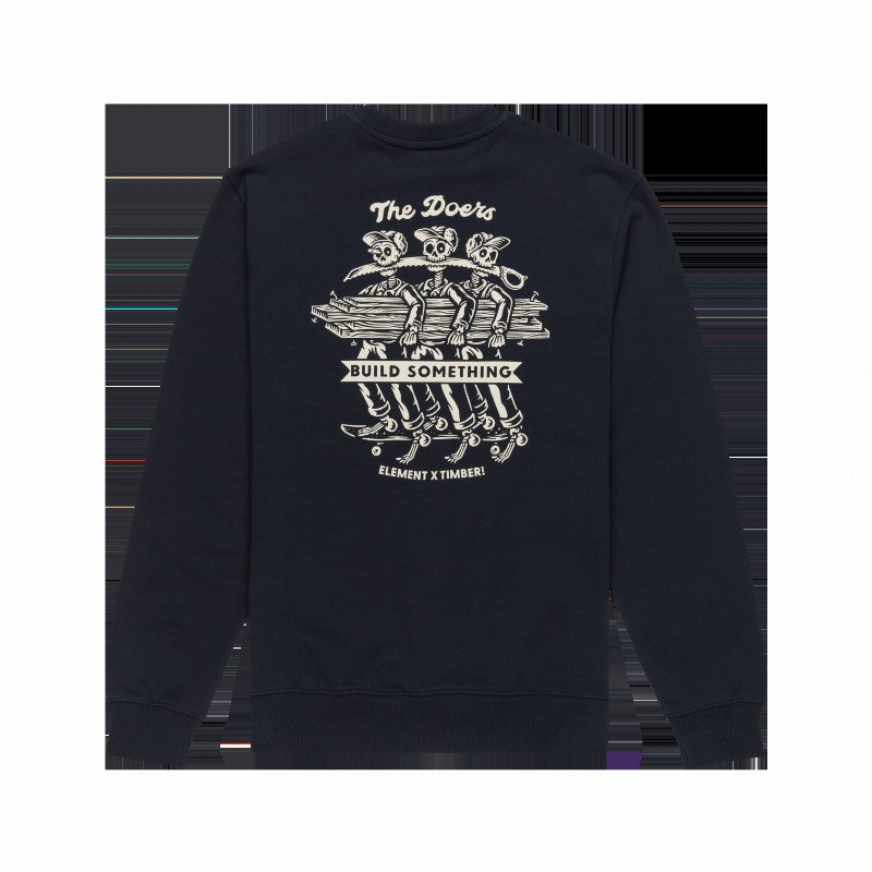 Timber Skeleton Gang Sweatshirt in Eclipse Navy