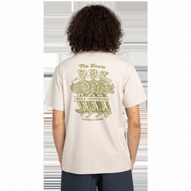 Timber Skeleton Gang T-Shirt in Oat Milk