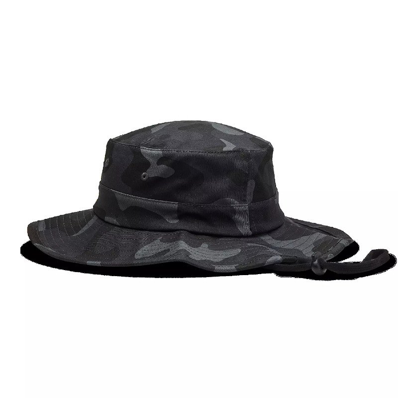 Base Over Sun Hat in Black Camo