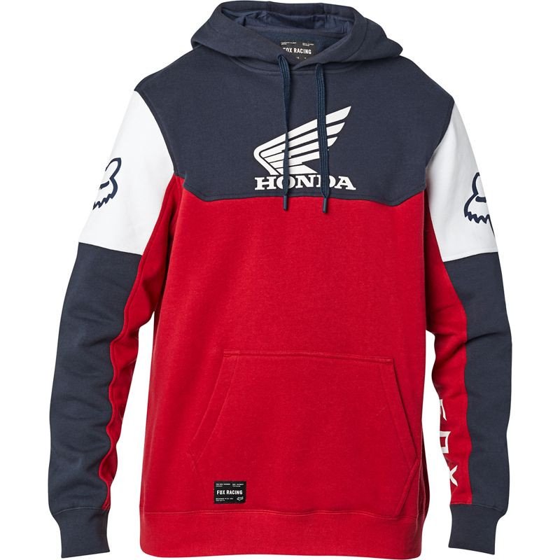 Honda Pullover Hoodie Navy Red