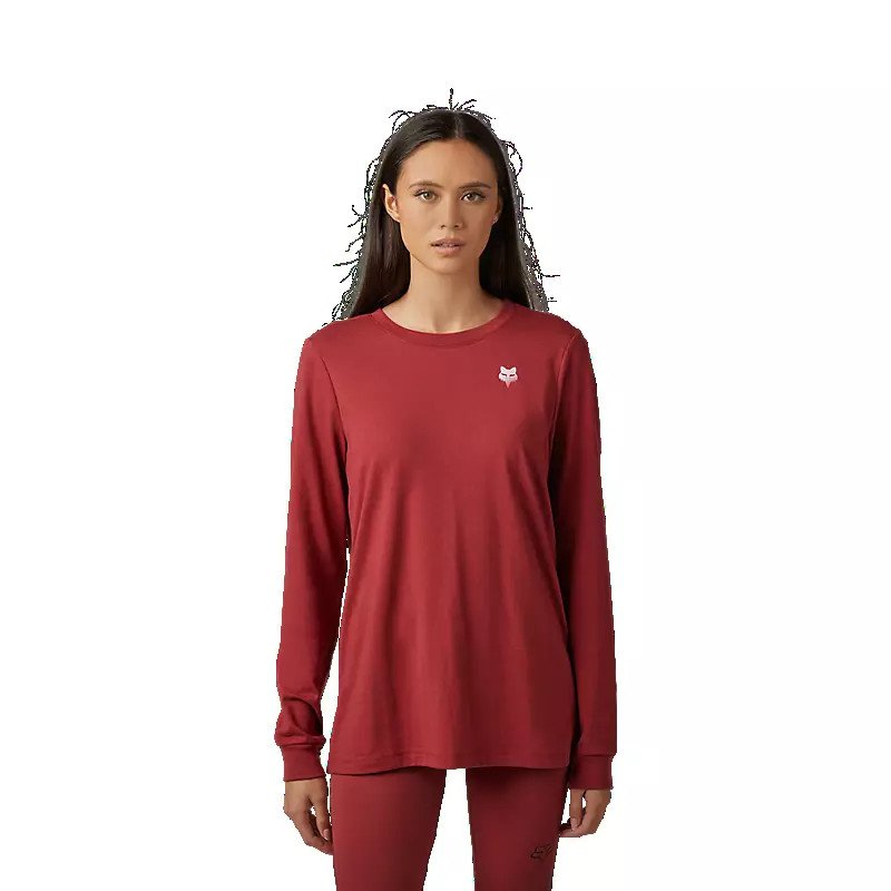 WOMENS ZONIFY LONG SLEEVE TEE SCARLET