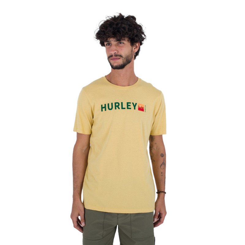 Hurley Everyday Wave Box T-Shirt - Dusty Cheddar