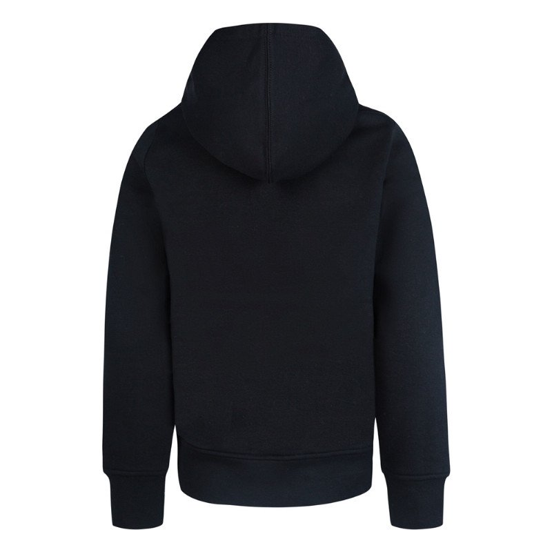Girls One & Only Fleece Hoodie in Dark Grey & White