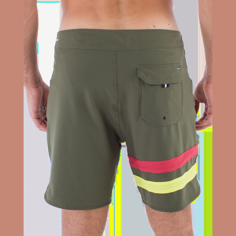 Phantom Eco Block Party Boardshorts in Charcoal Fern 2