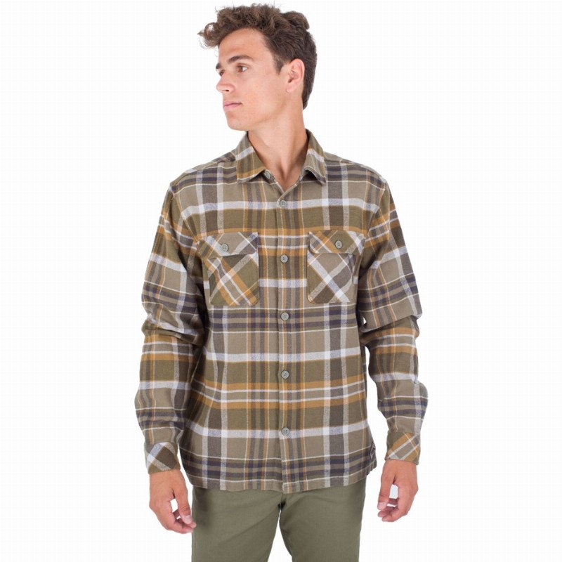 Hurley Santa Cruz Shoreline Flannel Shirt - Army