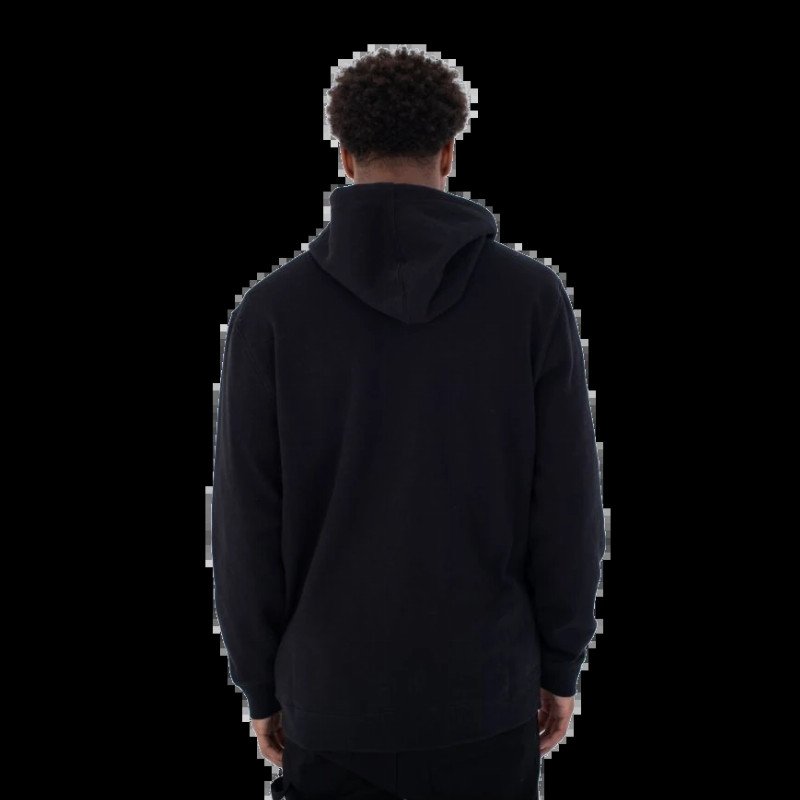 Shady Slub Zip Hoodie in Black