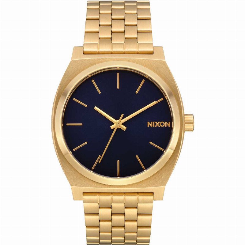 A045-2033 TIME TELLER - ALL GOLD / INDIGO IP WATCH
