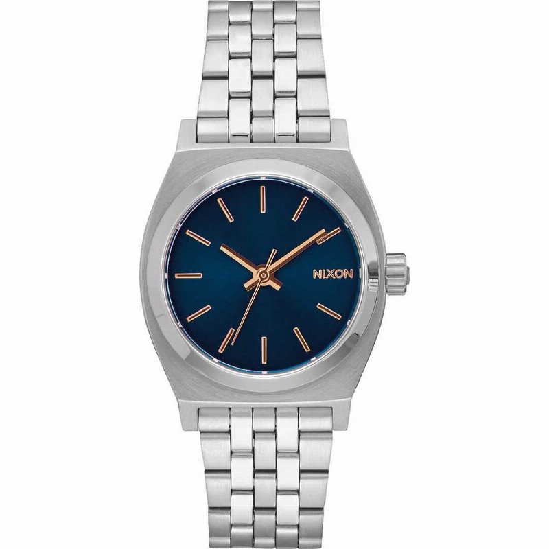 A1130-2195-00 MEDIUM TIME TELLER - NAVY / ROSE GOLD WATCH