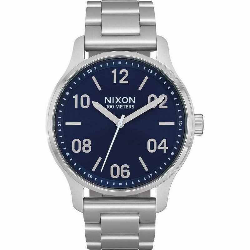 A1242-1849-00 PATROL - NAVY / SILVER STAINLESS STEEL WATCH
