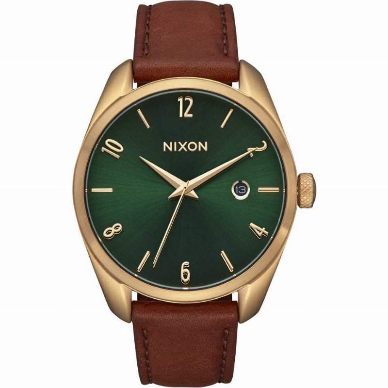 A1343-2691-00 THALIA LEATHER GREEN DIAL BROWN WATCH