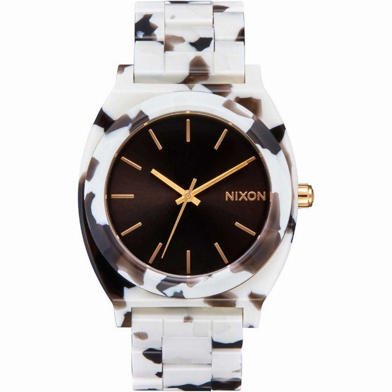 A327-2882-00 UNISEX - TIME TELLER WHITE TORTOISE WATCH