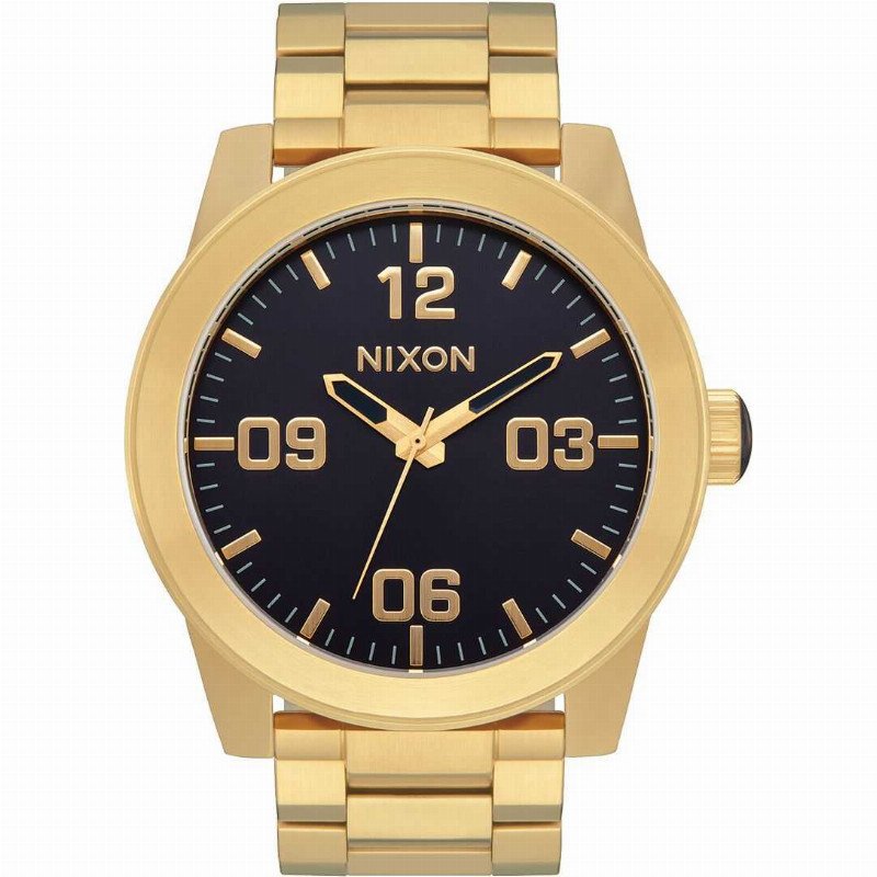 A346-2033-00 CORPORAL GOLD/INDIGO STAINLESS STEEL WATCH