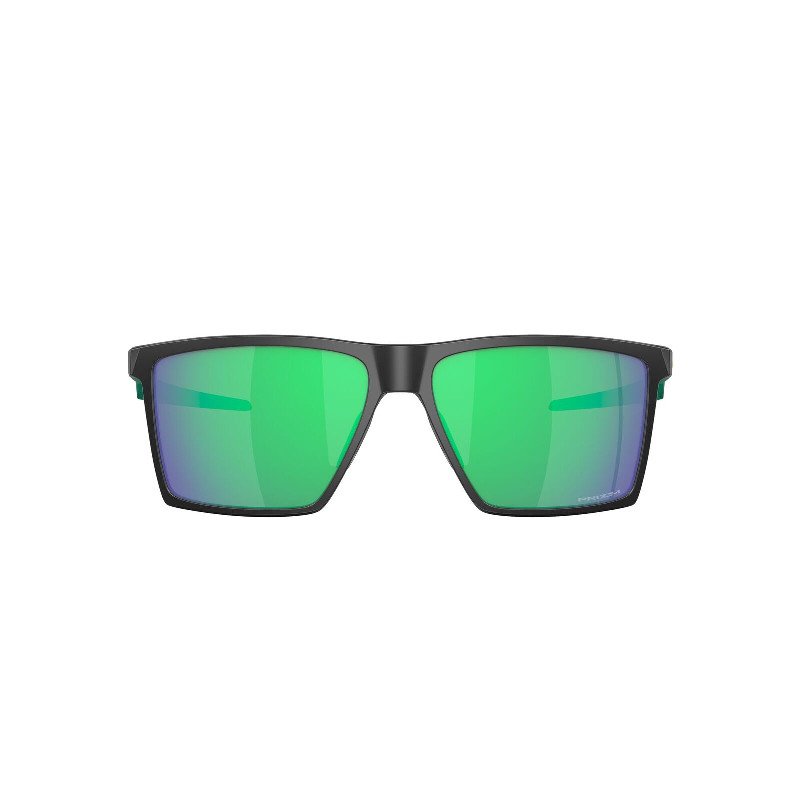 Futurity Sun Prizm Sunglasses in Satin Black & Prizm Jade