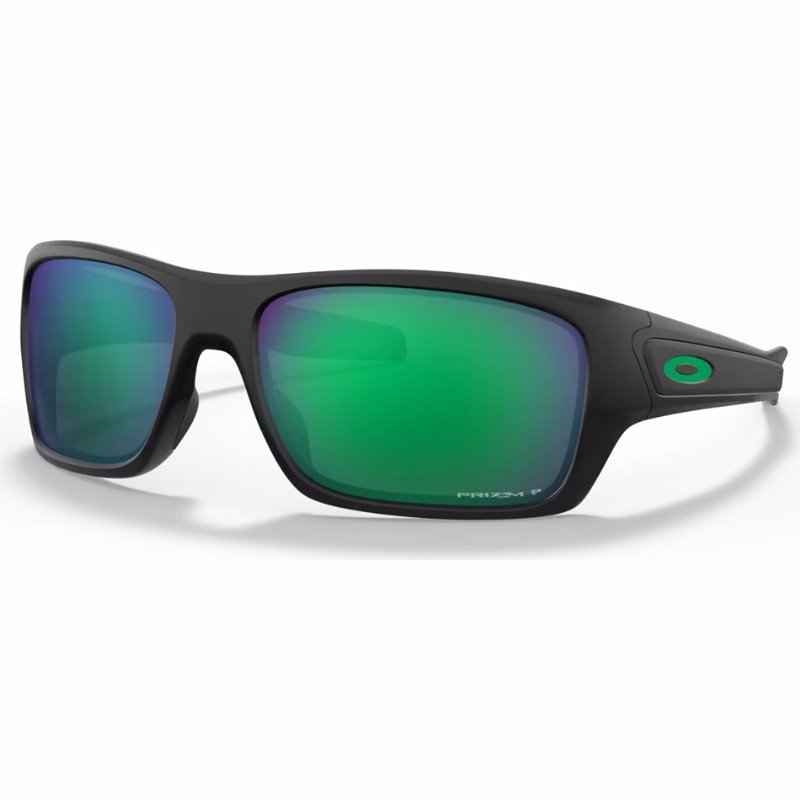 Oakley Turbine Prizm Polarised Sunglasses - Matte Black & Prizm Jade