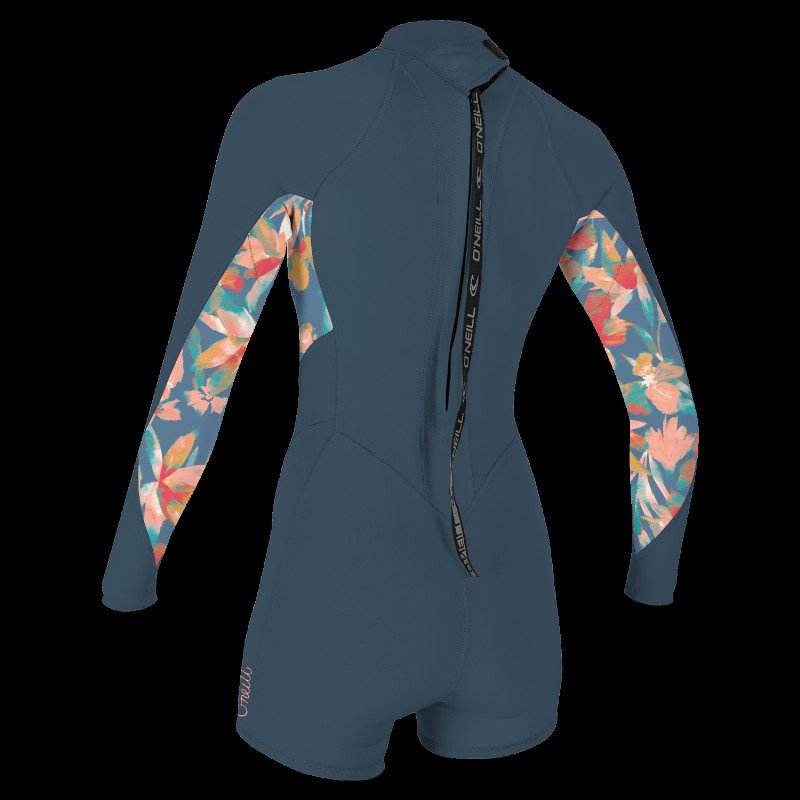 Bahia 2/1mm Back Zip Spring Wetsuit in Copen Blue, Painted Tropics & Copen Blue