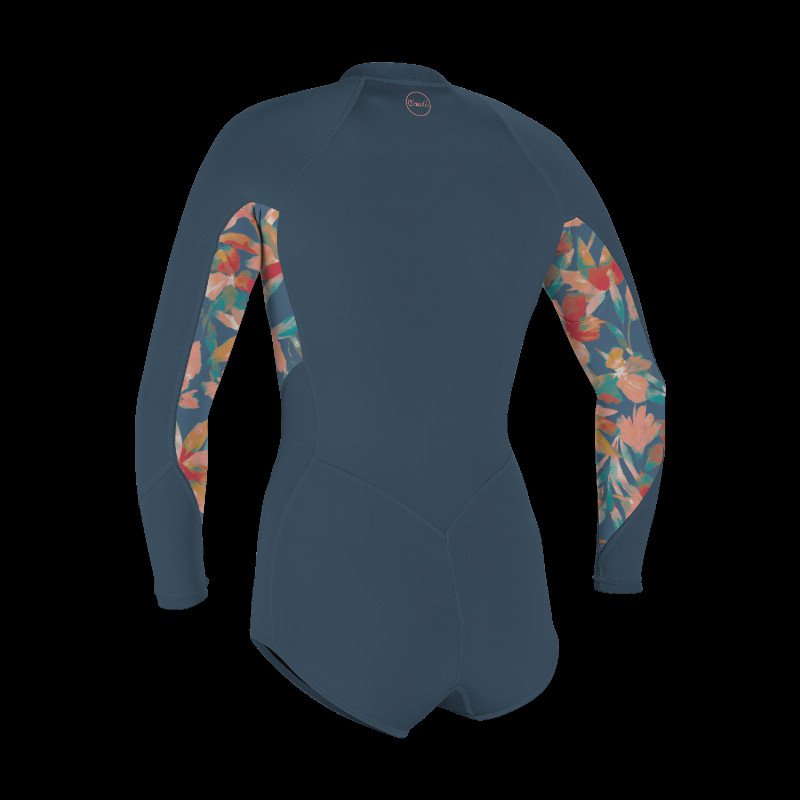 Bahia 2/1mm Front Zip Short Spring Wetsuit in Copen Blue, Painted Tropics & Copen Blue
