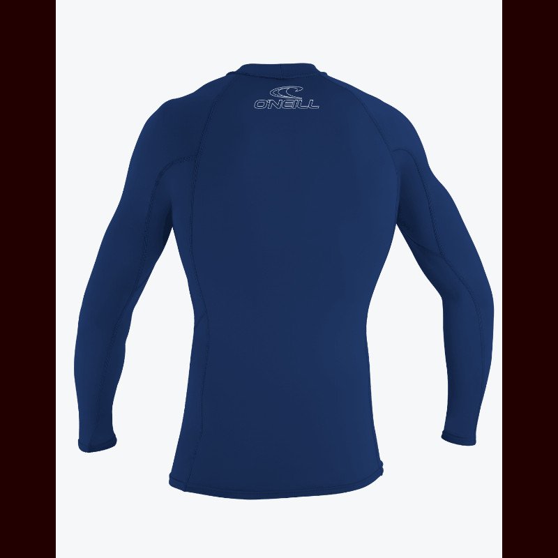 Basic Skins Long Sleeve Rash Vest in Navy