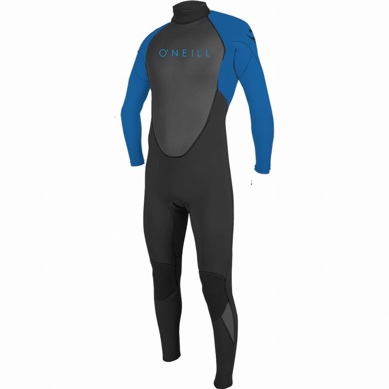 O'Neill Boys Reactor-2 3/2mm Back Zip Wetsuit - Black & Ocean