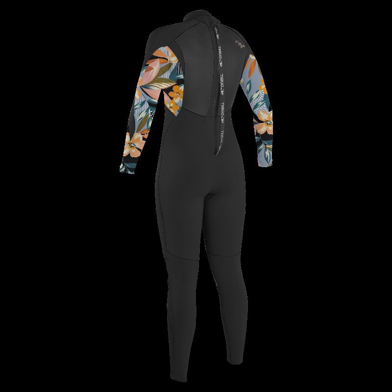 Epic 3/2mm Back Zip Wetsuit in Black & Demiflor