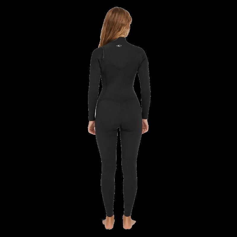 Epic 3/2mm Chest Zip Wetsuit in Black & Black