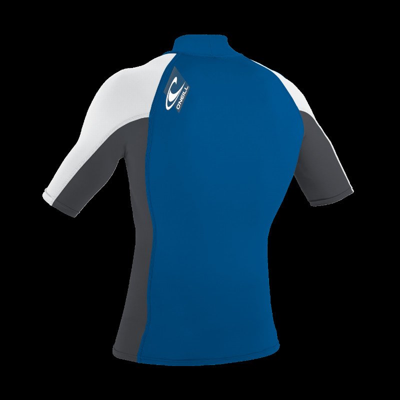 Premium Skins Turtleneck Rash Vest in Deepsea, Graphite & White