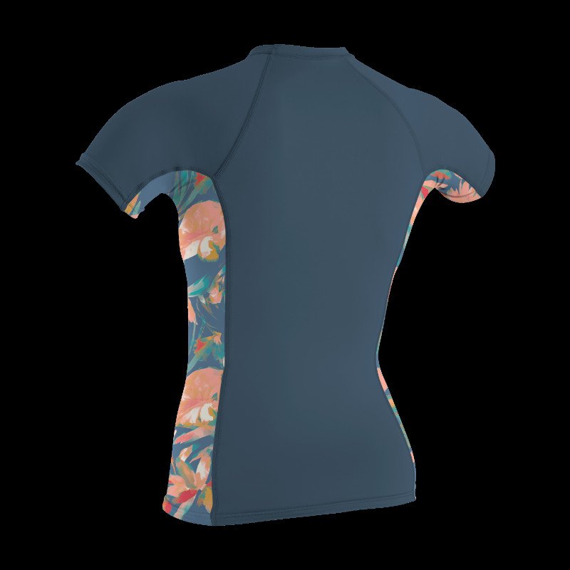 Side Print Rash Vest in Copen Blue, Painted Tropics & Copen Blue