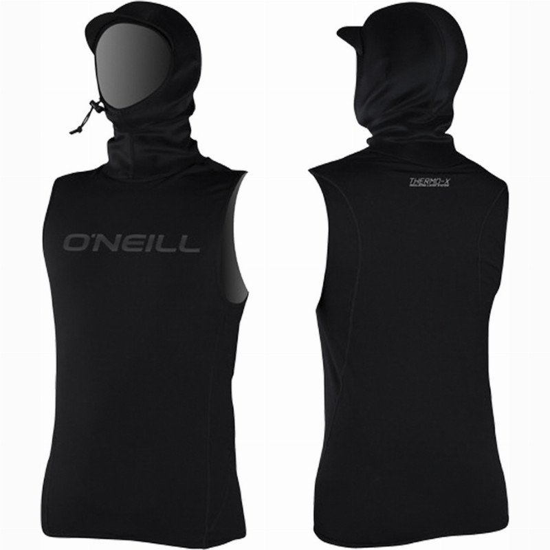 O'Neill ThermoX Hooded Rash Vest - Black