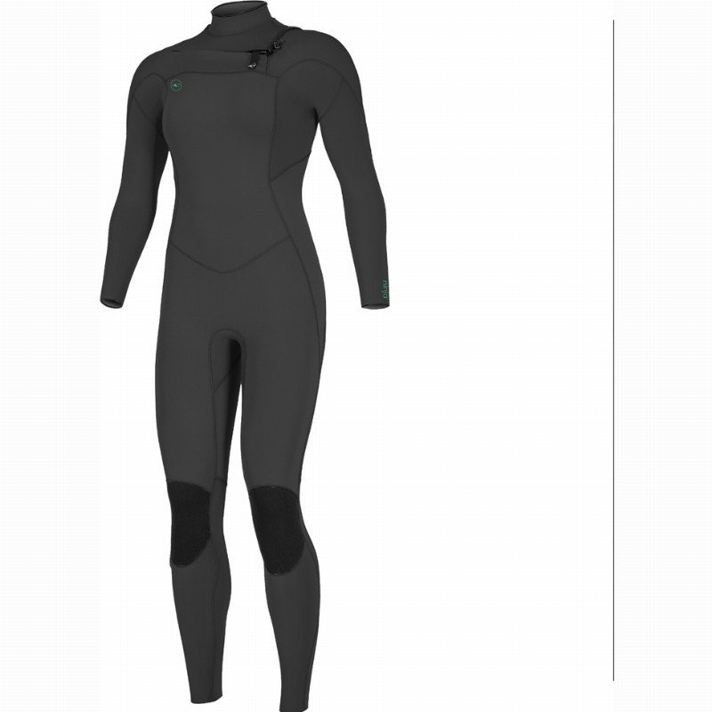 O'Neill Womens Ninja 3/2mm Chest Zip Wetsuit (2022) - Black