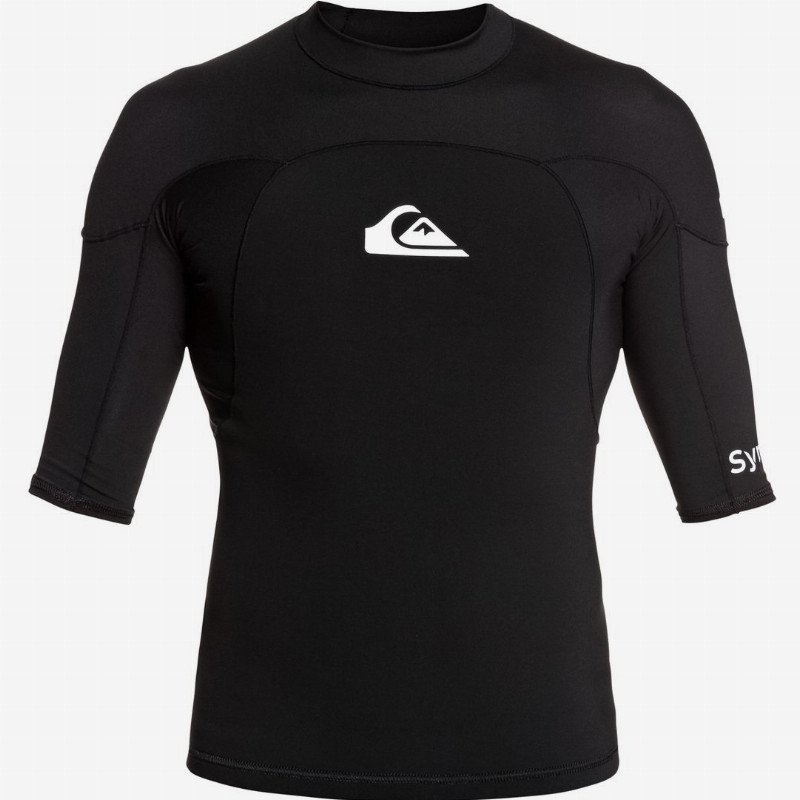1mm Syncro - Short Sleeve Neoprene Surf Top for Men - Black - Quiksilver