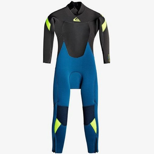 3/2MM SYNCRO - BACK ZIP GBS WETSUIT FOR BOYS 2-7 BLUE