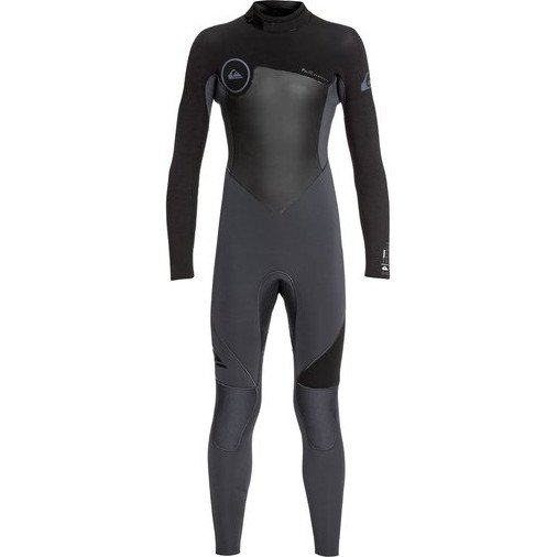 4/3MM SYNCRO SERIES - BACK ZIP GBS WETSUIT FOR BOYS 8-16 BLACK