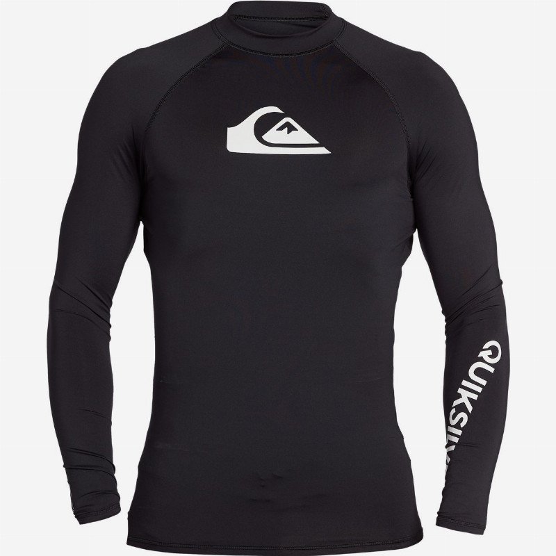 All Time - Long Sleeve UPF 50 Rash Vest for Men - Black - Quiksilver