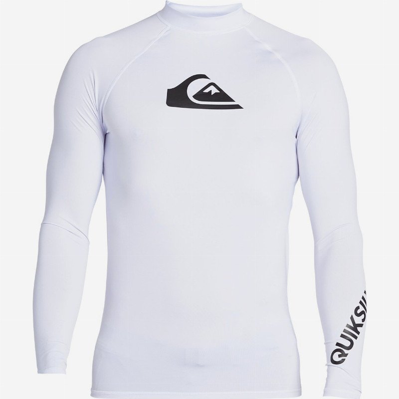 All Time - Long Sleeve UPF 50 Rash Vest for Men - White - Quiksilver