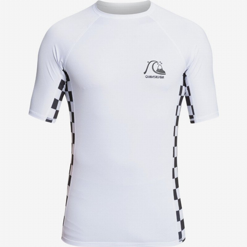 Arch This - Short Sleeve UPF 50 Rash Vest for Men - White - Quiksilver