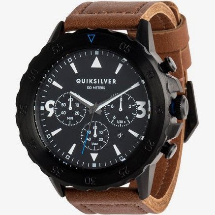 B-52 CHRONO LEATHER - ANALOGUE WATCH FOR MEN BLACK