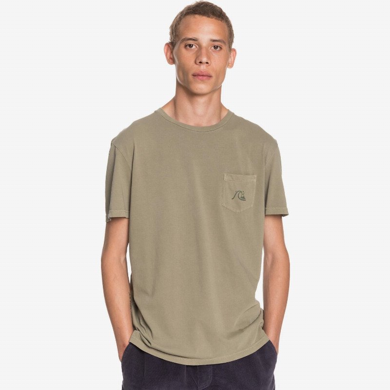 Basic Bubble - Pocket T-Shirt for Men - Green - Quiksilver