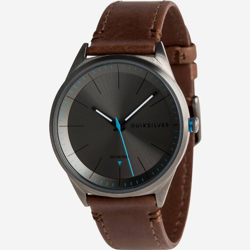 Bienville Leather - Analogue Watch for Men - Black - Quiksilver