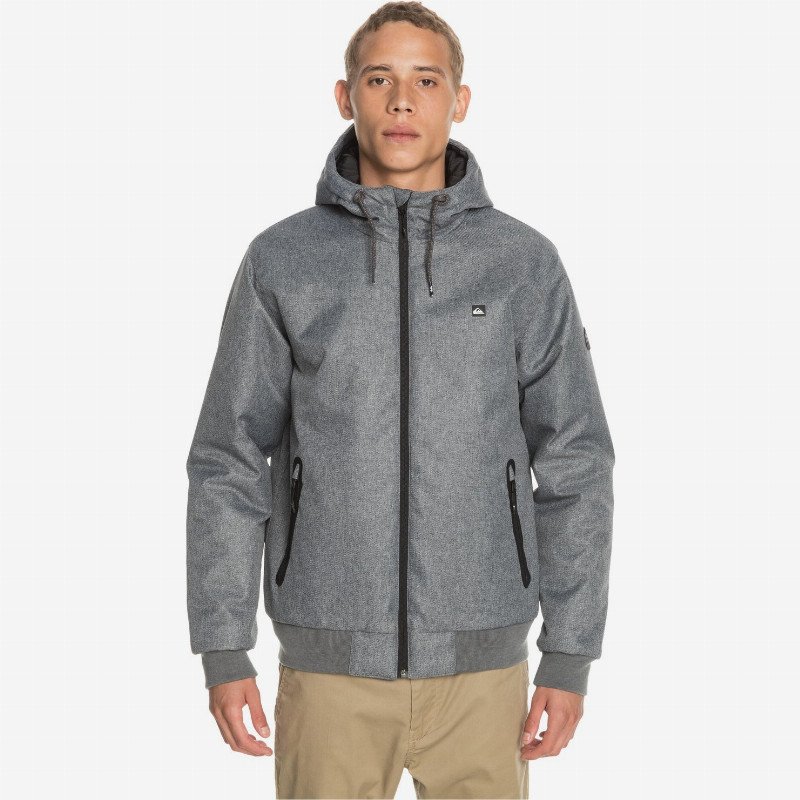 Brooks 5K - Waterproof Hooded Jacket for Men - Black - Quiksilver