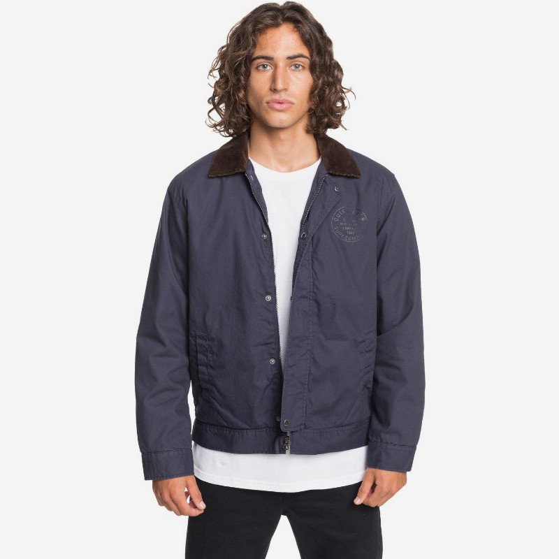Canvas Cord - Workwear Cord Collar Jacket for Men - Blue - Quiksilver
