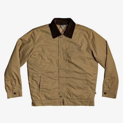 Canvas Cord - Workwear Cord Collar Jacket for Men - Brown - Quiksilver