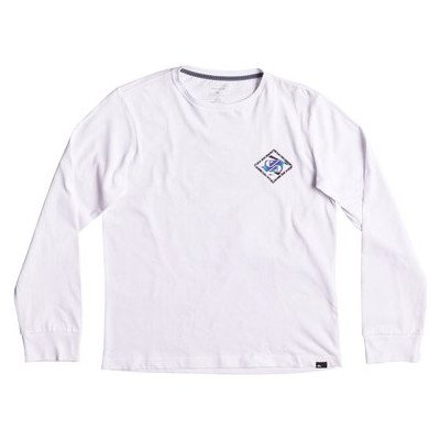 CARBON FINISH 80 PRISM - SUPER-SOFT LONG SLEEVE T-SHIRT FOR BOYS 8-16 WHITE
