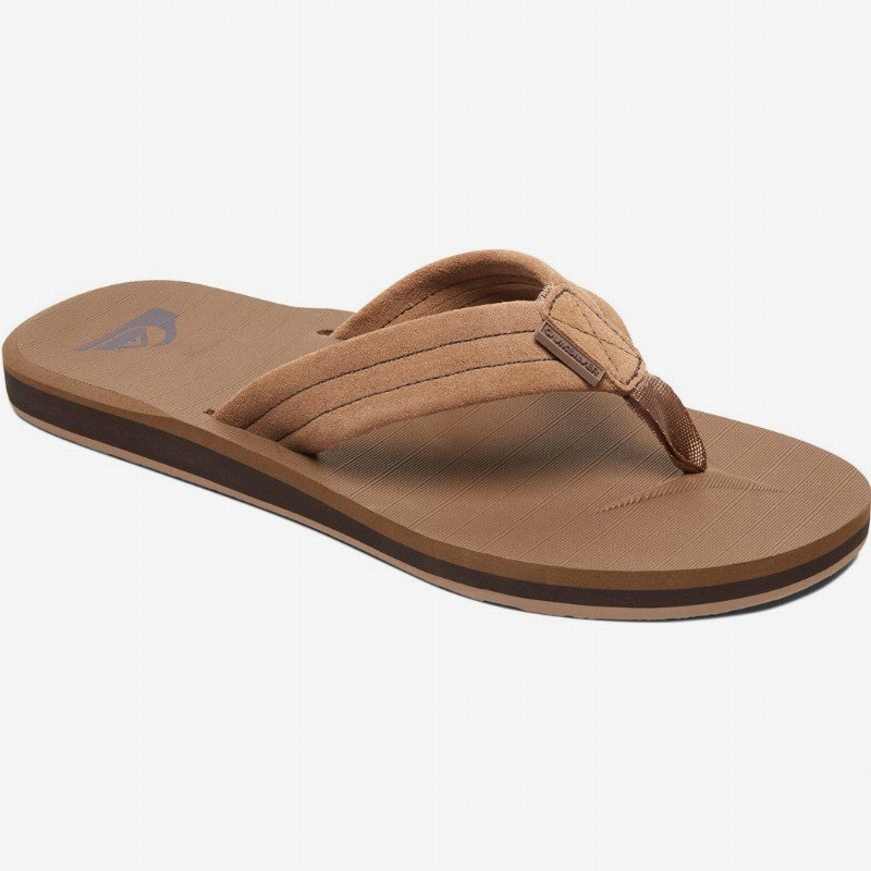 Carver Suede - Leather Sandals for Men - Beige - Quiksilver