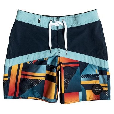 CHECK CRYPT VEE 15" - BOARD SHORTS FOR BOYS BLUE
