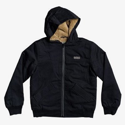 Clarendon Scot - Water-Resistant Hooded Jacket for Boys 8-16 - Black - Quiksilver