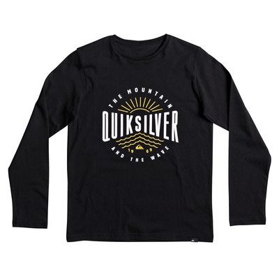 CLASSIC MAD WAVE - LONG SLEEVE T-SHIRT FOR BOYS 8-16 BLACK