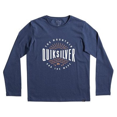 CLASSIC MAD WAVE - LONG SLEEVE T-SHIRT FOR BOYS 8-16 BLUE