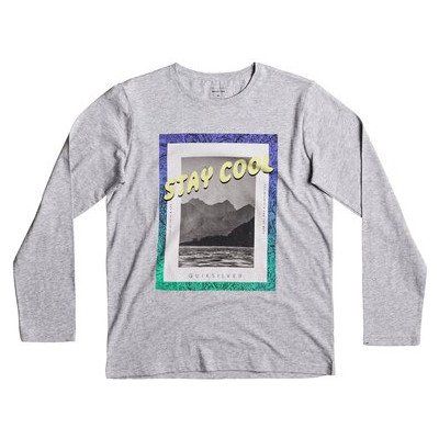 CLASSIC STAY COOL - LONG SLEEVE T-SHIRT FOR BOYS 8-16 GREY